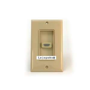 HDMI Decora Style Wall Plate with 4 inches built in flexible extension 
