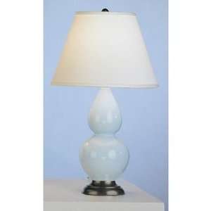 Abbey 1656X Double Gourd   Accent Lamp, Baby Blue Glazed Ceramic Deep 
