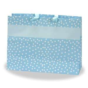  Berwick Spot Dot Gift Bag, Blue, 16 Wide x 12 High x 6 Deep 