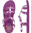   Girls Purple ROXY Daphne Jelly Rubber Gladiator Strappy Sandals Shoes