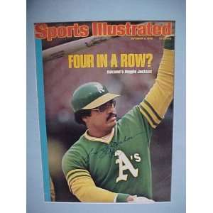 Reggie Jackson Autographed October 6, 1975 Sports Illustrated Magazine 
