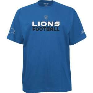  Men`s Detroit Lions Blue Sideline Orbital Tshirt Sports 