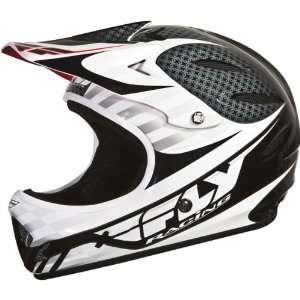 Fly Racing Lancer Youth Full Face Bike Sports BMX Helmet   Black/White 