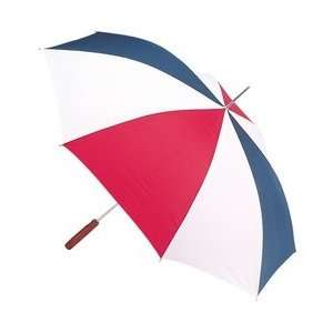  All Weather 48 Inch Auto Open Umbrella Red/White/Blue For 