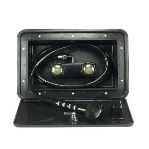 RV Exterior Shower Box Kit in Black   Includes Shower Faucet, Shower 