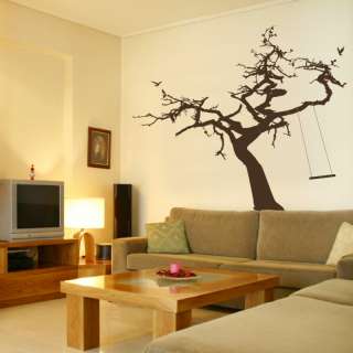 TREE & ROPE SWING giant large wall sticker / decal ne32  