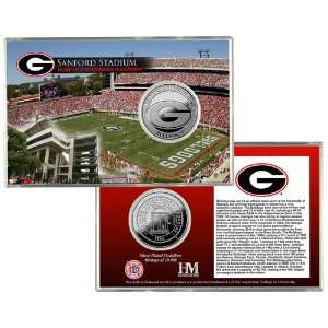   of Georgia Sanford Stadium Silver Coin Card 