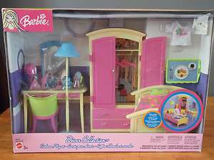 Bedroom Playset Barbie furniture Sealed NEW Decor Collection 2003 NIB 