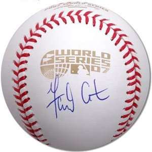  Garrett Atkins Memorabilia Signed 2007 World Series 
