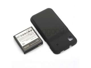 3500mAh Extended Battery + Back Cover For Samsung i9000 Galaxy S Black 