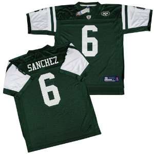  Mark Sanchez New York Jets Green Reebok Replica Jersey 