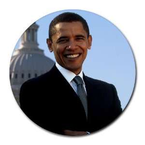  President Barack Obama round mouse pad