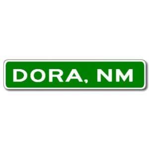  DORA, NEW MEXICO City Limit Sign   Aluminum Patio, Lawn 