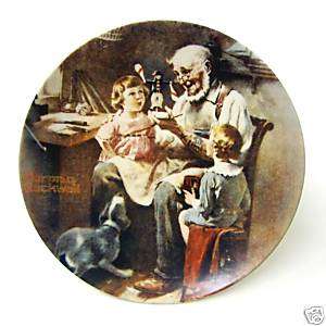 1977 Norman Rockwells The Toy Maker collector plate  