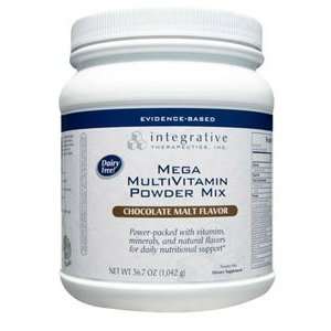 Integrative Therapeutics   Mega Multi Powder Chocolate Malt Flavor, 35 