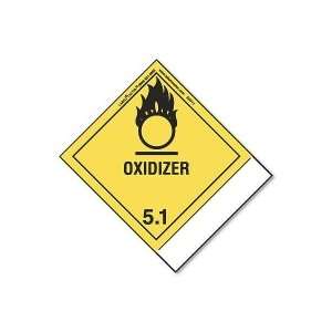  Oxidizer Label, Blank, Shipping Name, Vinyl, Extended Tab 