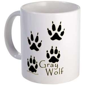  Gray Wolf Track Design Cool Mug by  Kitchen 