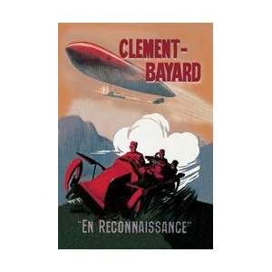  Clement Bayard   French Dirigible Speeds against a Car 