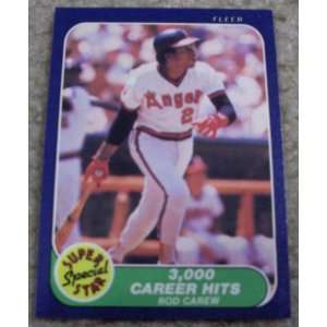   Fleer Rod Carew # 629 MLB Baseball Career Hits Card