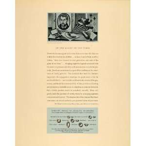  1940 Ad De Beers Mines Diamonds Artist Ernest Fiene 