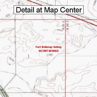  USGS Topographic Quadrangle Map   Fort Belknap Siding 