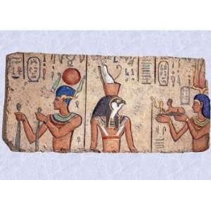 Egyptian Horus replica Temple Designe Wall Plaque New (Digital Angel 