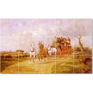  George Wright Horse Tile Mural Commercial Design  24x40 
