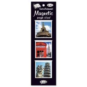  Travel Destinations Magnetic Page Clips Trio By Re marks 