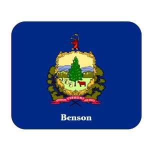 US State Flag   Benson, Vermont (VT) Mouse Pad Everything 