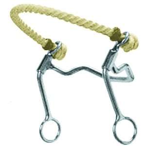  Abetta Rope Nose Hackamore   Stainless Steel   5 Sports 