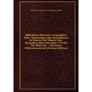   (German Edition) Theodor Christian Friedrich Enslin Books