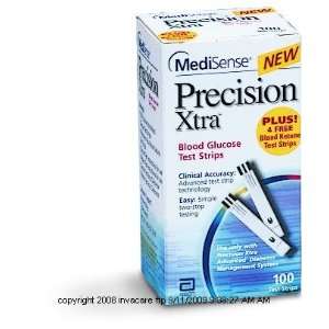 Precision Xtra Blood Glucose Test Strips, Precision Xtra Strips Bx100 