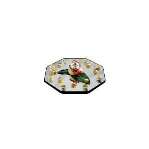 Lakeside 281   28 in Octagonal Rimless Mirror Tray w/ Black Vinyl Edge