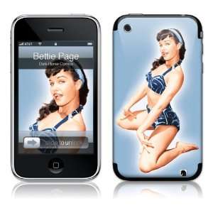  GelaSkins Bettie Page Blue For Apple iPhone 3G 3GS 