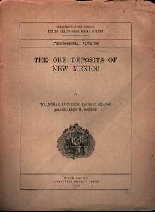 The Ore Deposits of New Mexico Mining Geology Gold Book  