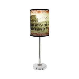 Rome Coliseum Table Lamp With Crystal Base