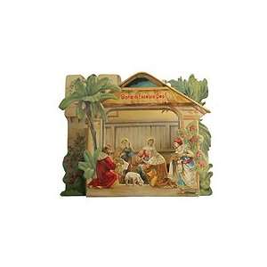 Beautiful 3D Standing Nativity Scene Christmas Card