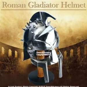 Roman Gladiator Maximus Helmet w/ Spikes Spartan Armor