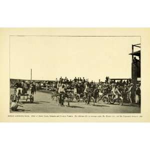  1902 Print Newport Beach Automobile Races Tricycle 