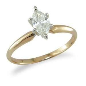  Half Carat Marquise Diamond Engagement Ring Jewelry