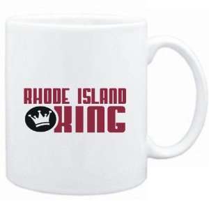  Mug White  Rhode Island KING  Usa States Sports 