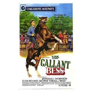  Gallant Bess Original Movie Poster, 27 x 40 (1973)