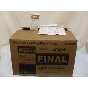  Final Rodenticide Pellets   Carton (291 x 25 gram packs 