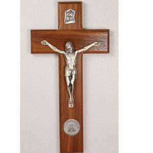   Military Gift 80 117 8 Walnut Wood Navy Wood Crucifix Cross Jewelry