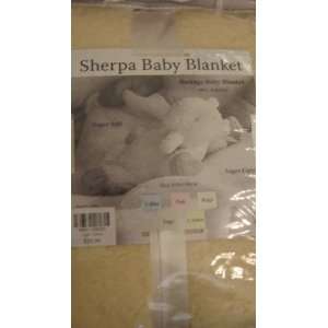 Borrego Sherpa Baby Blanket ~ Light Yellow Baby