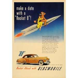  1950 Ad Rocket 8 Engine Oldsmobile GM General Motors 