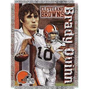  Cleveland Browns Brady Quinn 48x60 Players Tapestry Throw 