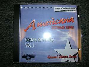 Technics KN Keyboard Software Americana Organ Rhythms Vol. 1  