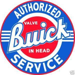 Vintage Buick Service sticker decal sign 3 diameter  