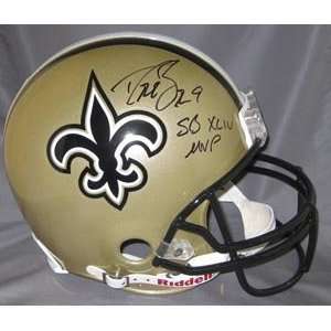  Drew Brees Signed Saints Full Size Authentic Helmet   SB 
